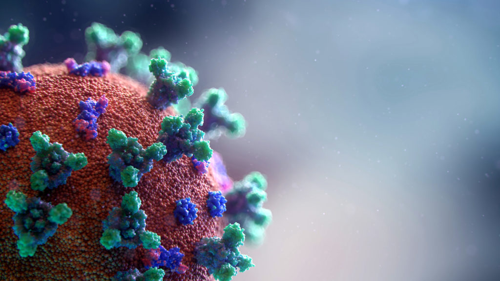 Model image of coronavirus